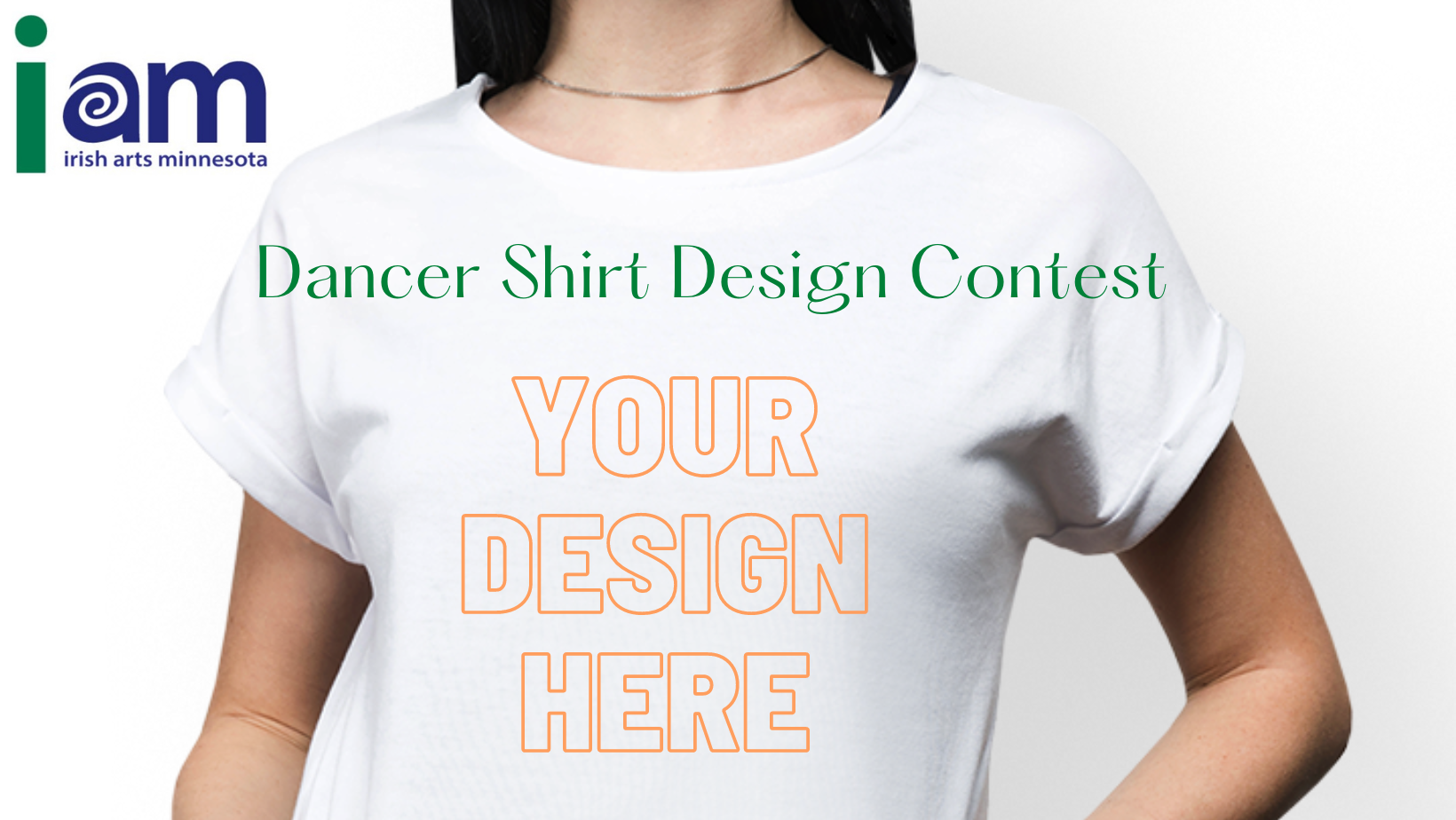 2024 Dancer Shirt Design Contest Irish Arts Minnesota   White And Orange Minimal Aesthetic Hello Fall Facebook Cover 